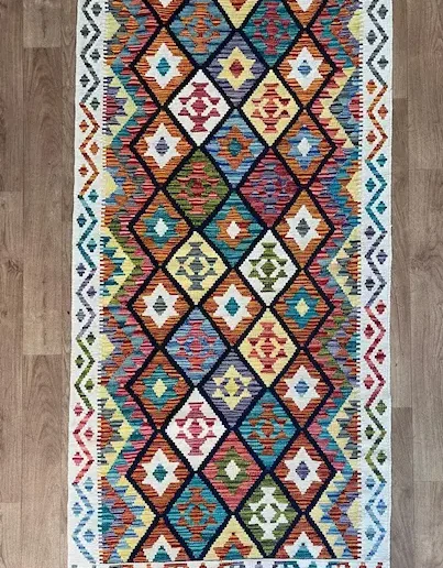 Afghan Kilim - 203 x 101 cm
