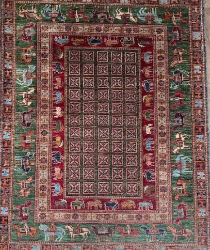 Afghan Pazyryk - 208 x 155cm