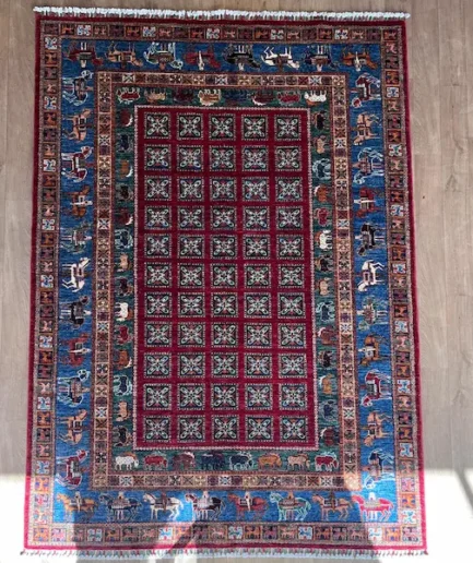 Afghan Pazyryk - 242 x 173 cm