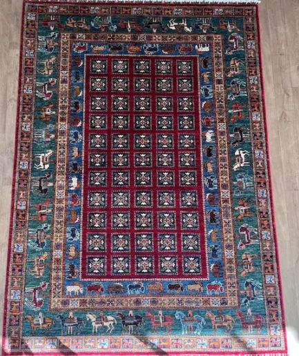 Afghan Pazyryk - 243 x 171 cm
