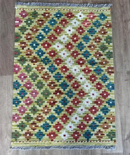 Afghan Kilim - 90 x 63 cm