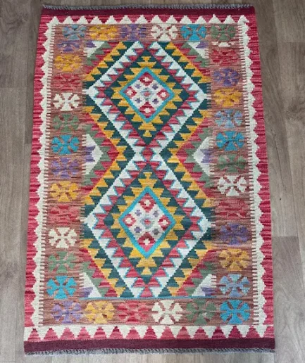 Afghan Kilim - 130 x 84 cm