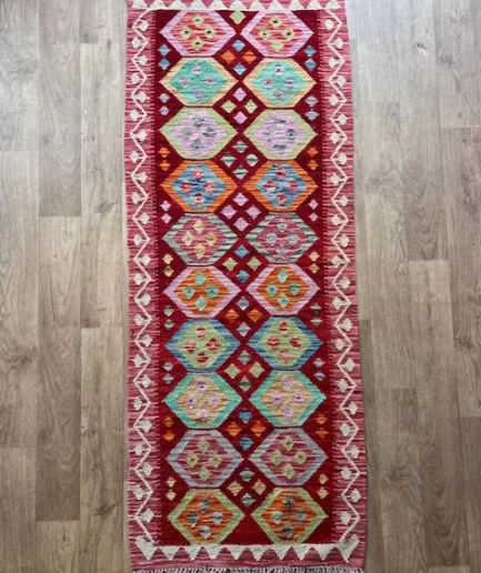 Afghan Kilim - 195 x 69 cm