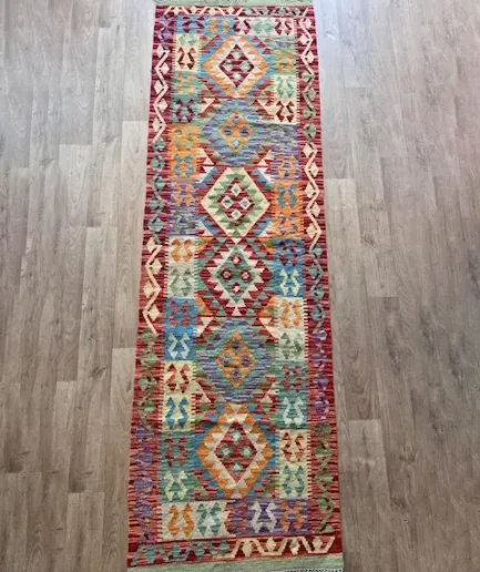 Afghan Kilim - 243 x 74cm