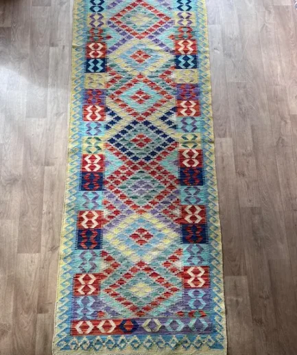 Afghan Kilim - 290 x 88 cm