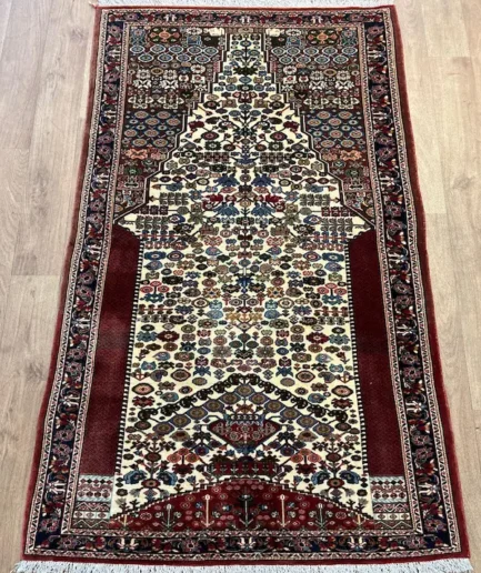 Intricate patterned traditional Persian rug